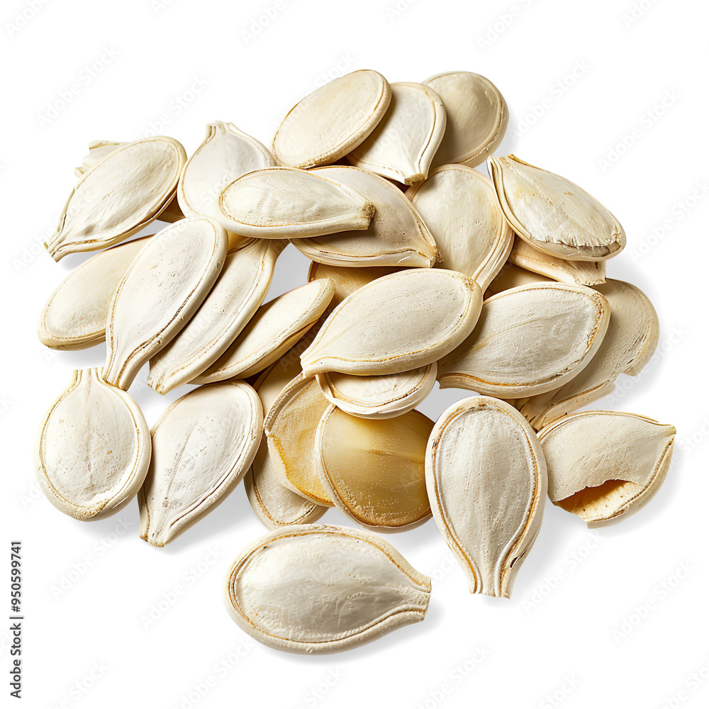 Pumpkin Seeds Collection on a Transparent Background Pumpkin Seeds Collection on a Transparent Background