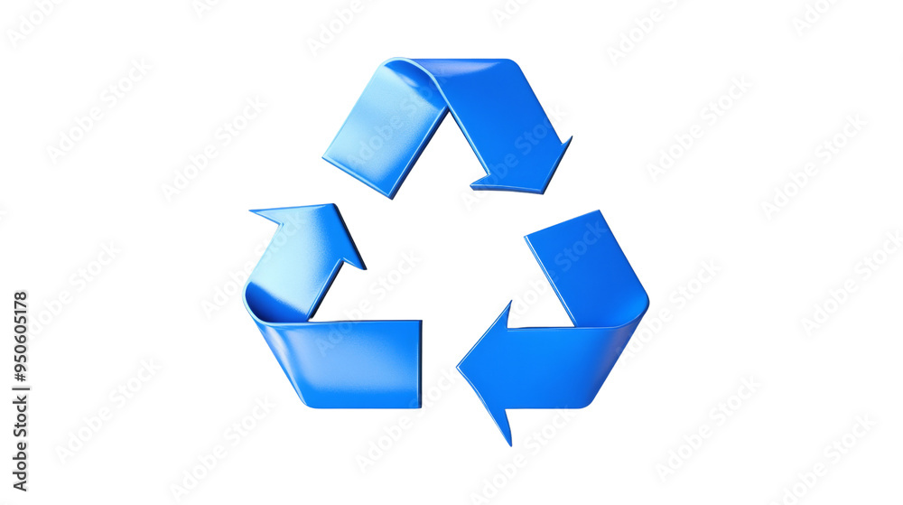 Blue Recycle Symbol. Blue Recycle Symbol.