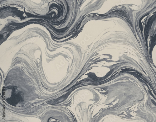 a large grey and white swirl marble wallpaper design