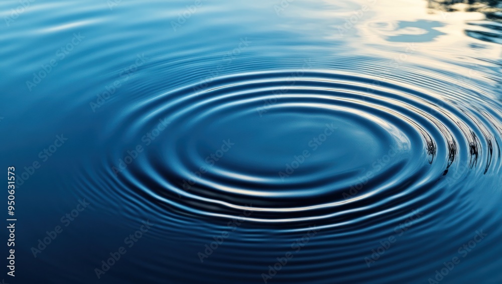 A blue background with ripples of water, creating an abstract and calming effect A blue background with ripples of water, creating an abstract and calming effect