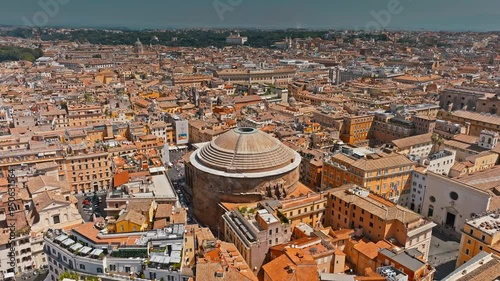 Aerial view of Italy Rome 