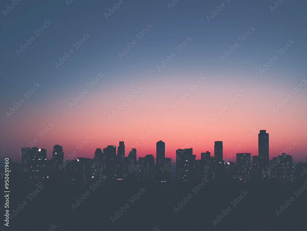 city skyline at sunset city skyline at sunset
