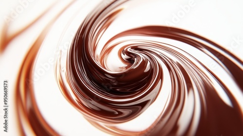 Swirling Chocolate Abstract Background