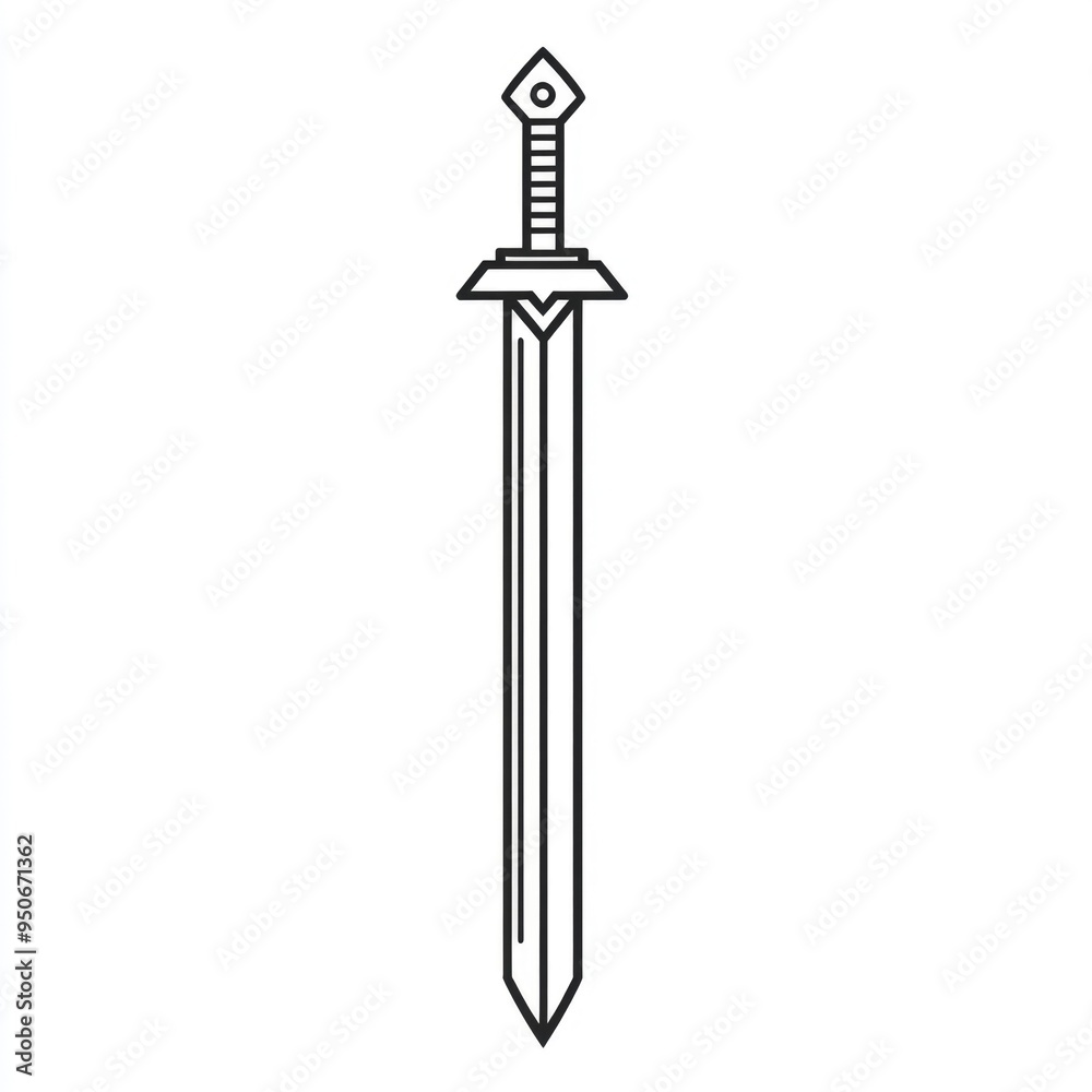 Kunai Outline. Ninja Culture in Asian Style Line Icon Graphic Kunai Outline. Ninja Culture in Asian Style Line Icon Graphic