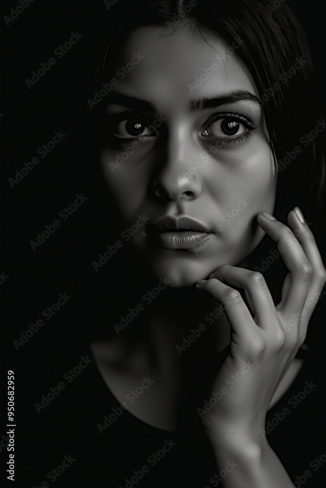 Contemplative face Contemplative face
