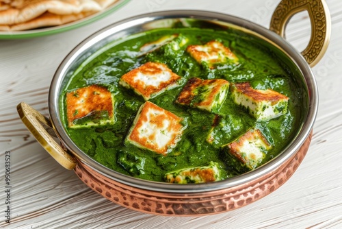 palak paneer , spinach and cheese curry , indian food