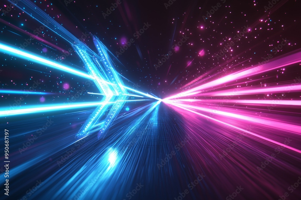 Abstract motion speed glowing effect background created with Generative AI Abstract motion speed glowing effect background created with Generative AI
