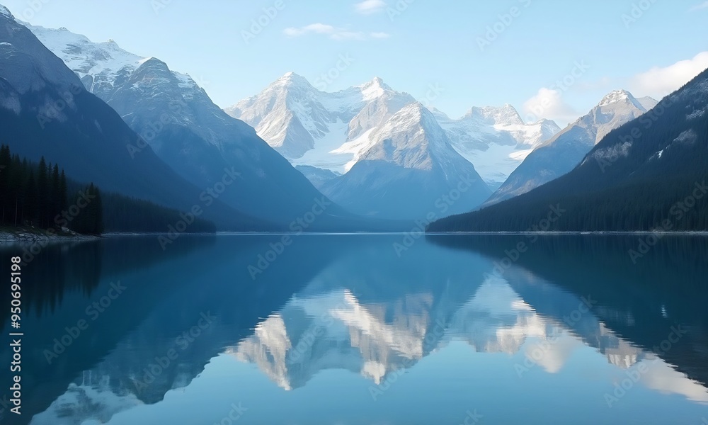 custom made wallpaper toronto digitalMajestic mountn range reflects in tranquil water natural beauty abounds generated by 