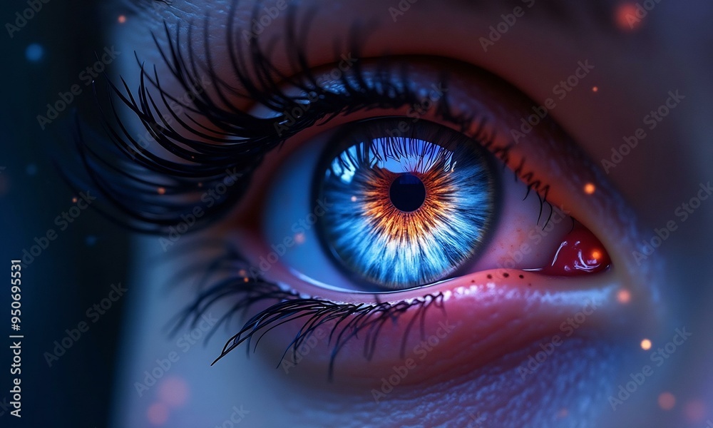 Fototapeta premium Fantasy eye illustrated