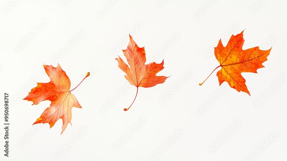 A Beautiful Display of Autumn Maple Leaves in Vibrant Colors A Beautiful Display of Autumn Maple Leaves in Vibrant Colors