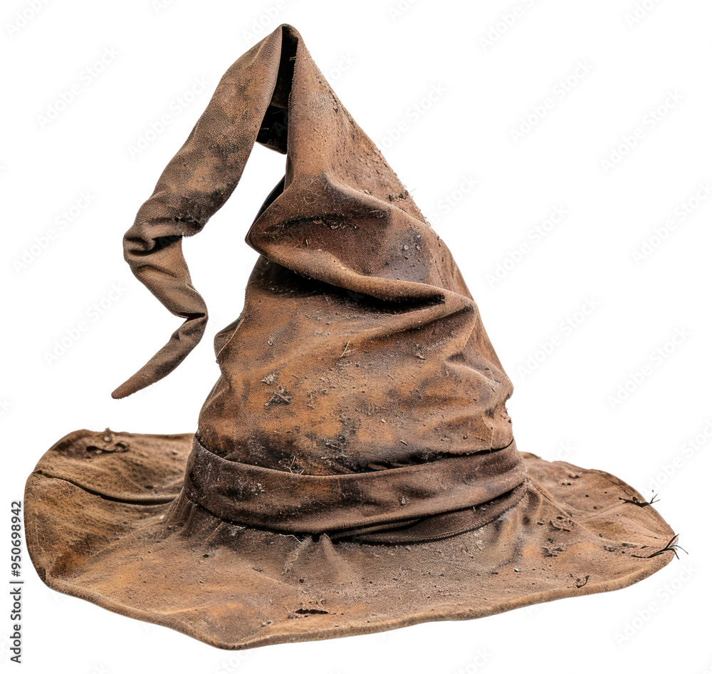 Fototapeta premium PNG Old magical wizard sorting hat