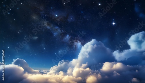 clouds and the night sky