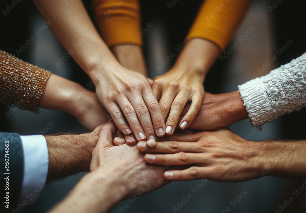 Joined hands for teamwork
Joined hands for teamwork