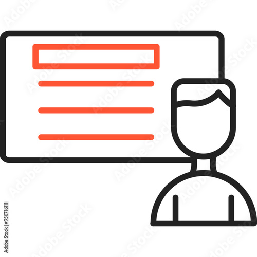 Tutor Vector Icon Design