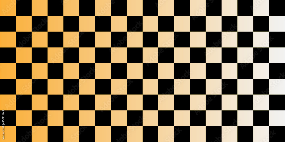Fototapeta premium Chessboard pattern with black and white color. Race background. Vector illustration