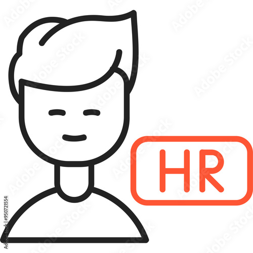 Hr Manager Vector Icon Design