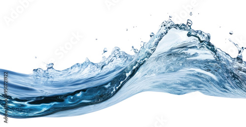 PNG Dynamic water splash on white