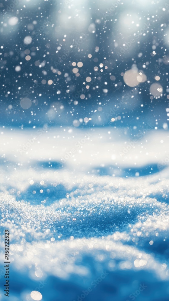 Festive Abstract Landscape with Blue Sky and Snow Background Festive Abstract Landscape with Blue Sky and Snow Background