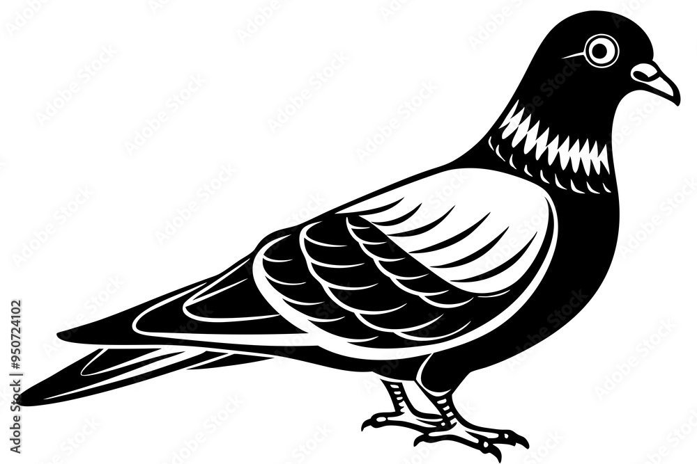 Naklejka premium dove isolated on white