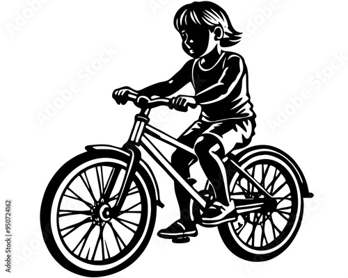 girl on a bicycle