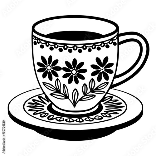 cup of tea with saucer