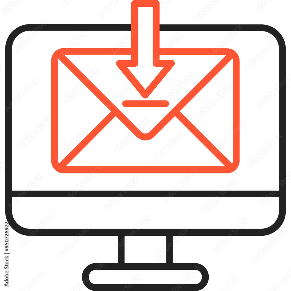 Receive Mail Vector Icon Design Receive Mail Vector Icon Design