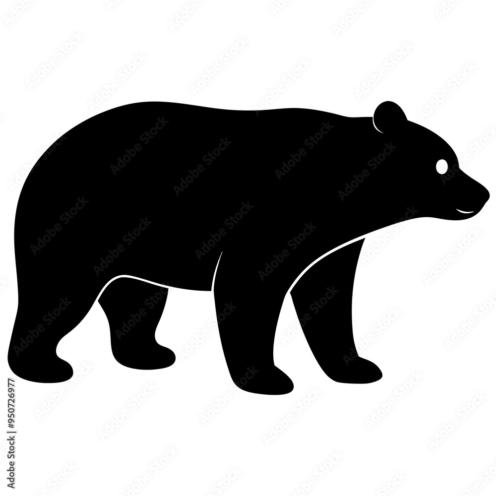 Obraz premium silhouette of a polar bear