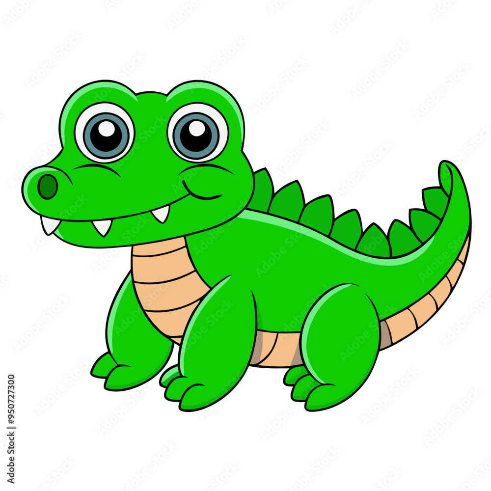 Fototapeta premium cartoon crocodile cartoon
