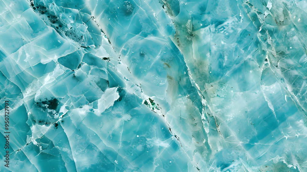 Obraz premium aquamarine color marble background, seamless and polished