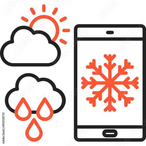 Forecast Vector Icon Design