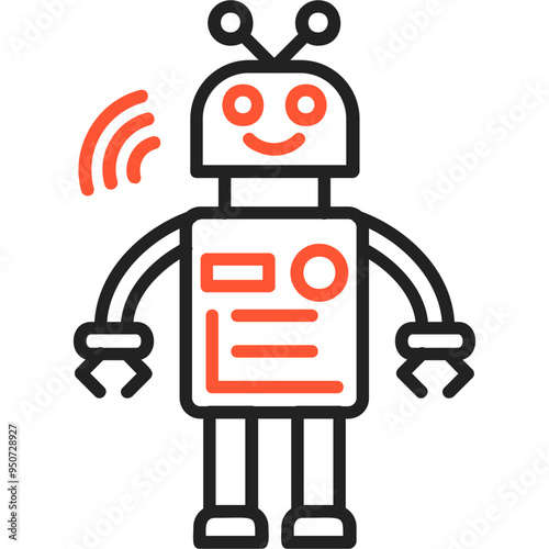 Robot Vector Icon Design