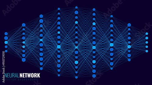 Convolutional Neural Network Architecture. How AI Work. Data Science, Machine Learning, Artificial Intelligence. Science or Technology Vector Illustration.