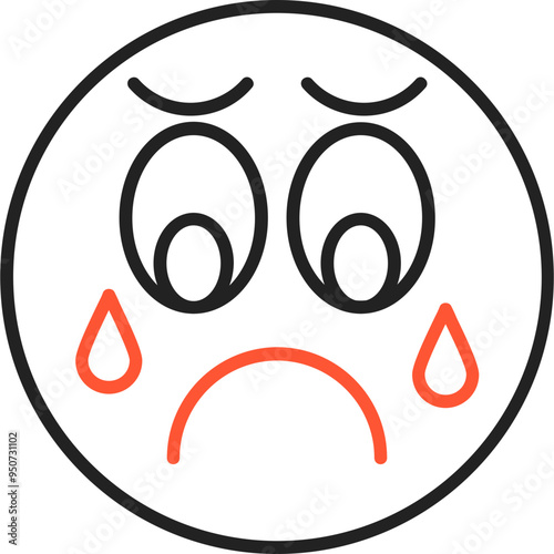 Sad Vector Icon Design
