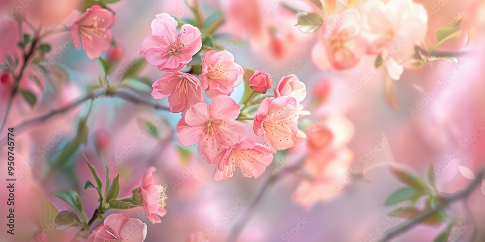 Blush Blooms with Soft Focus Blush Blooms with Soft Focus