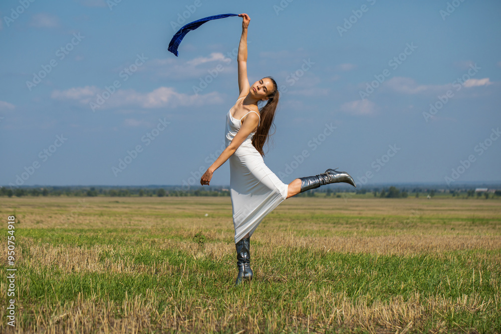 Full body portrait of a young beautiful brunette woman Full body portrait of a young beautiful brunette woman