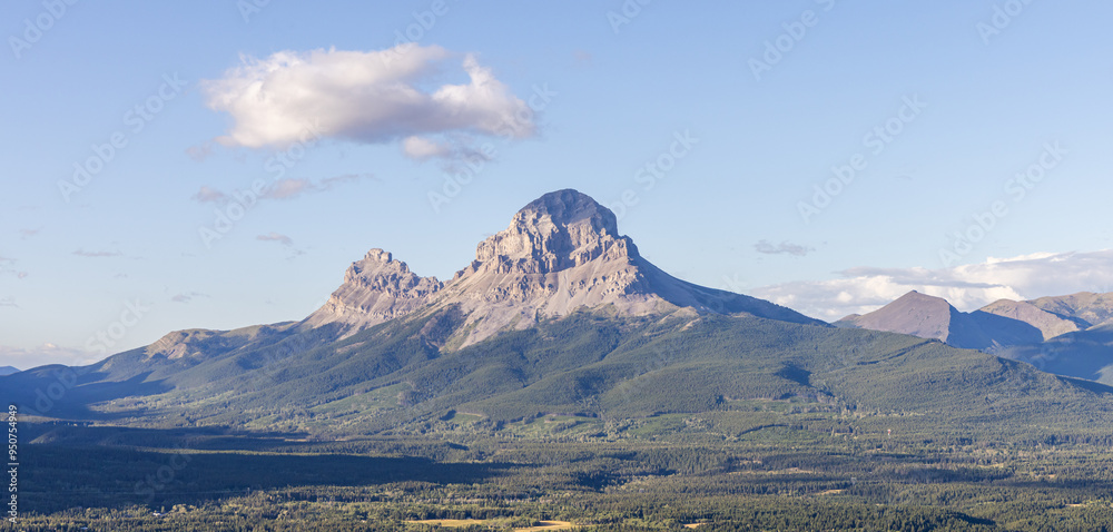 Scenic Mountain View of Crowsnest Pass in Alberta, Canada Scenic Mountain View of Crowsnest Pass in Alberta, Canada