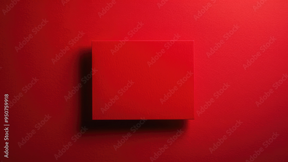 Red Square on Vibrant Background Red Square on Vibrant Background