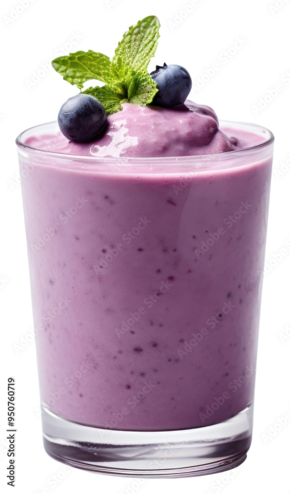 PNG A glass of Blueberry Smoothie blueberry smoothie beverage.