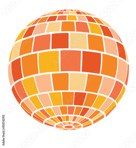 Orange Disco Ball