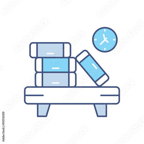 Books Table vector icon