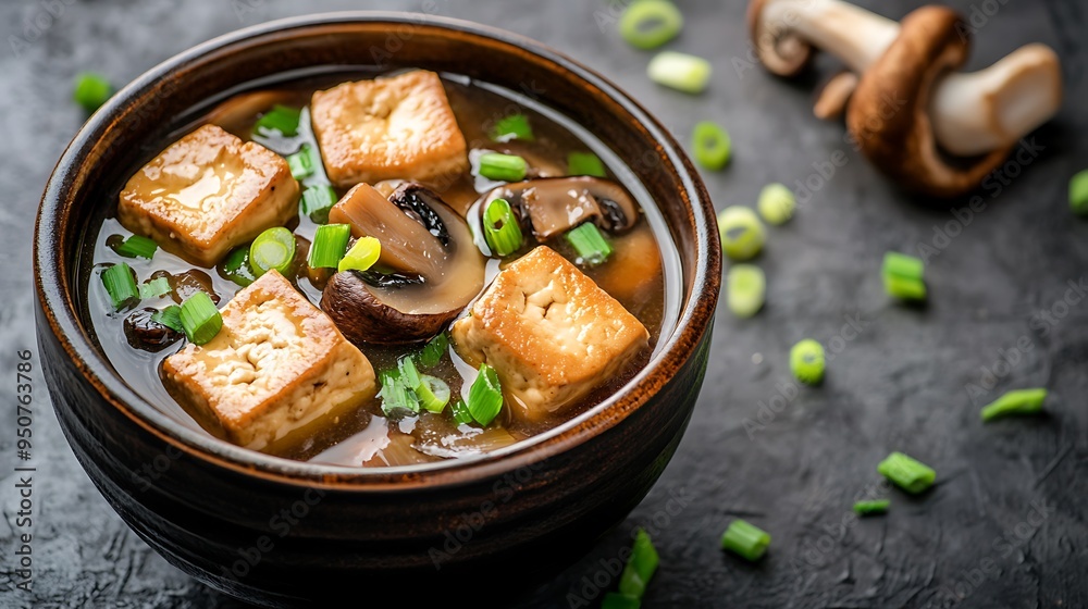 Delicious Bowl of Hot and Sour Soup with Fresh Ingredients and Aromatic Spices Delicious Bowl of Hot and Sour Soup with Fresh Ingredients and Aromatic Spices