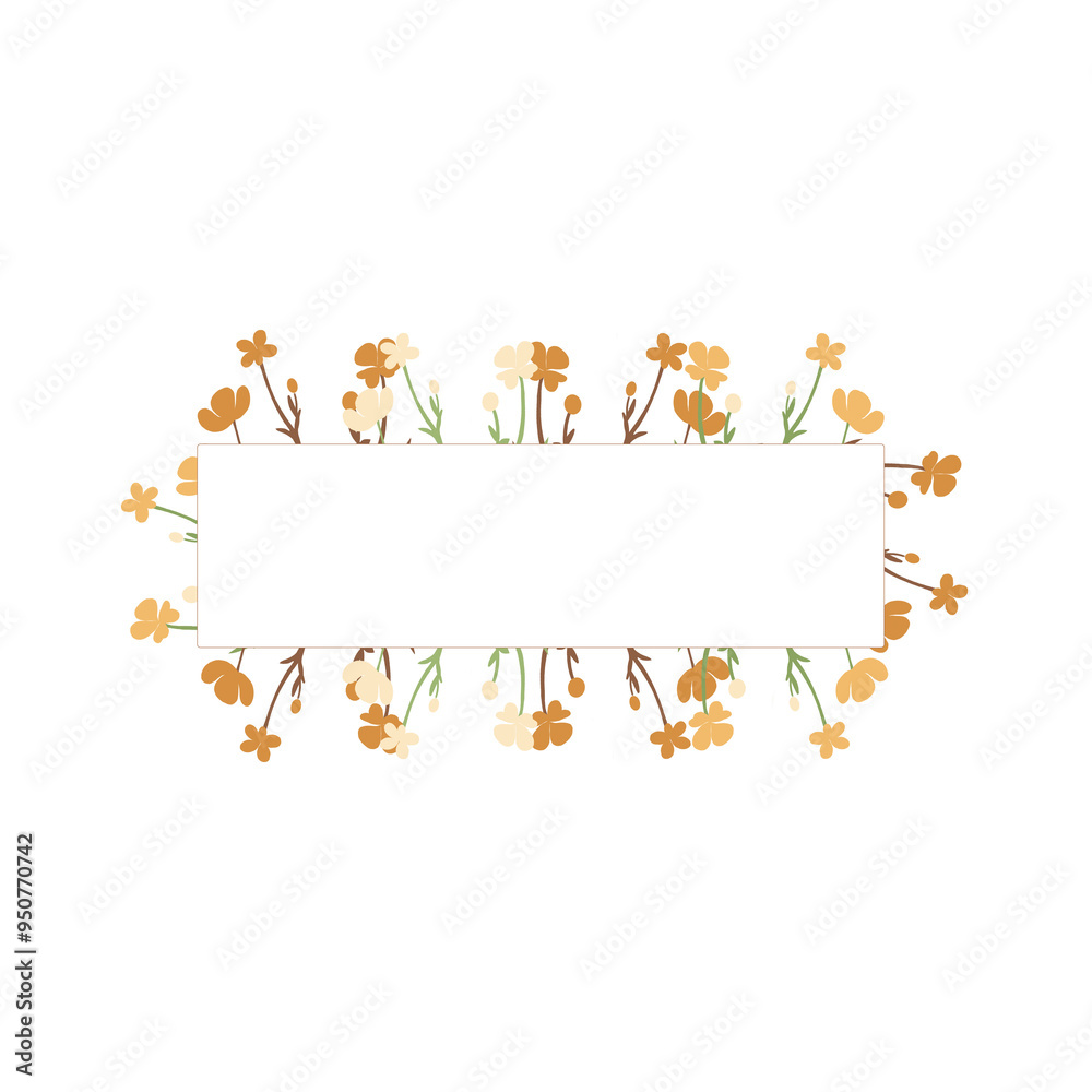 Frame with flowers. Illustration Frame with flowers. Illustration