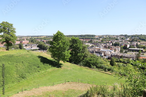 Vue d'ensemble de la ville, ville de Guise, département de l'Aisne, France