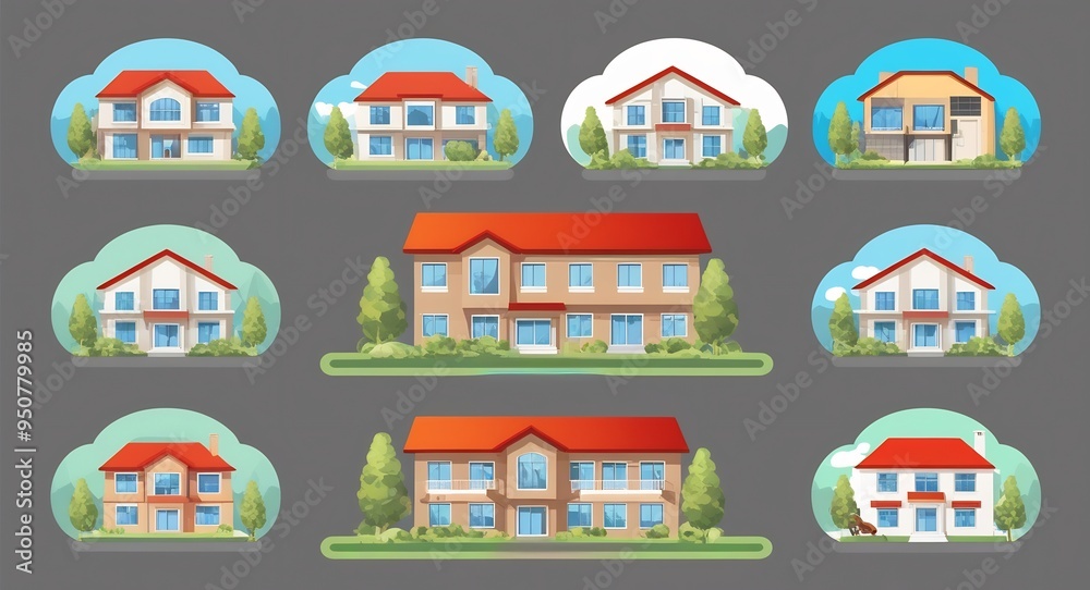 Vector Illustrations Real Estate 0 Vector Illustrations Real Estate 0