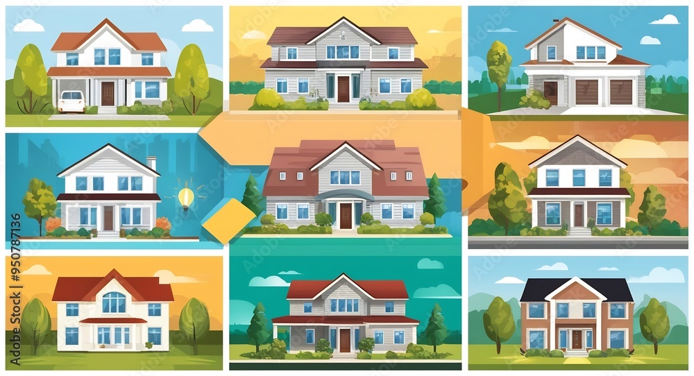 Vector Illustrations Real Estate 1 Vector Illustrations Real Estate 1