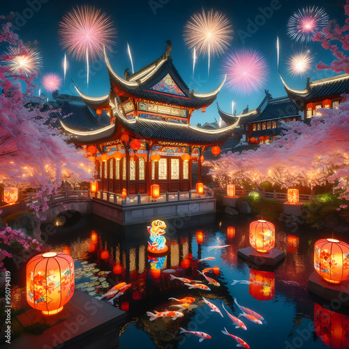 Chinese New Year Festive, Fireworks