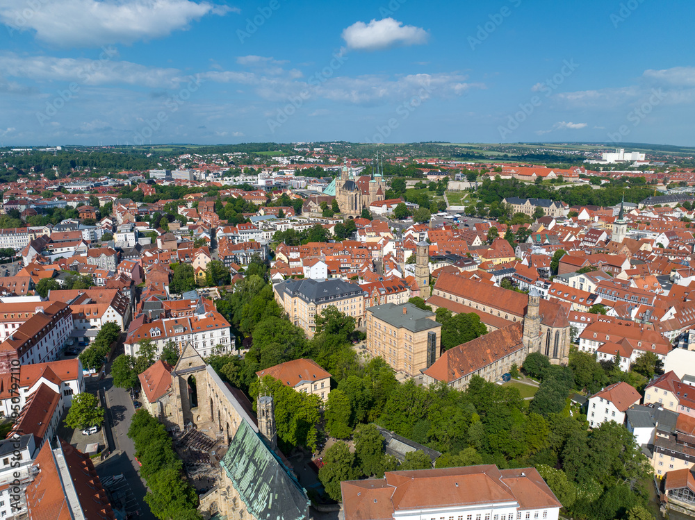 Obraz premium Erfurt Centrum | Altstadt von Erfurt