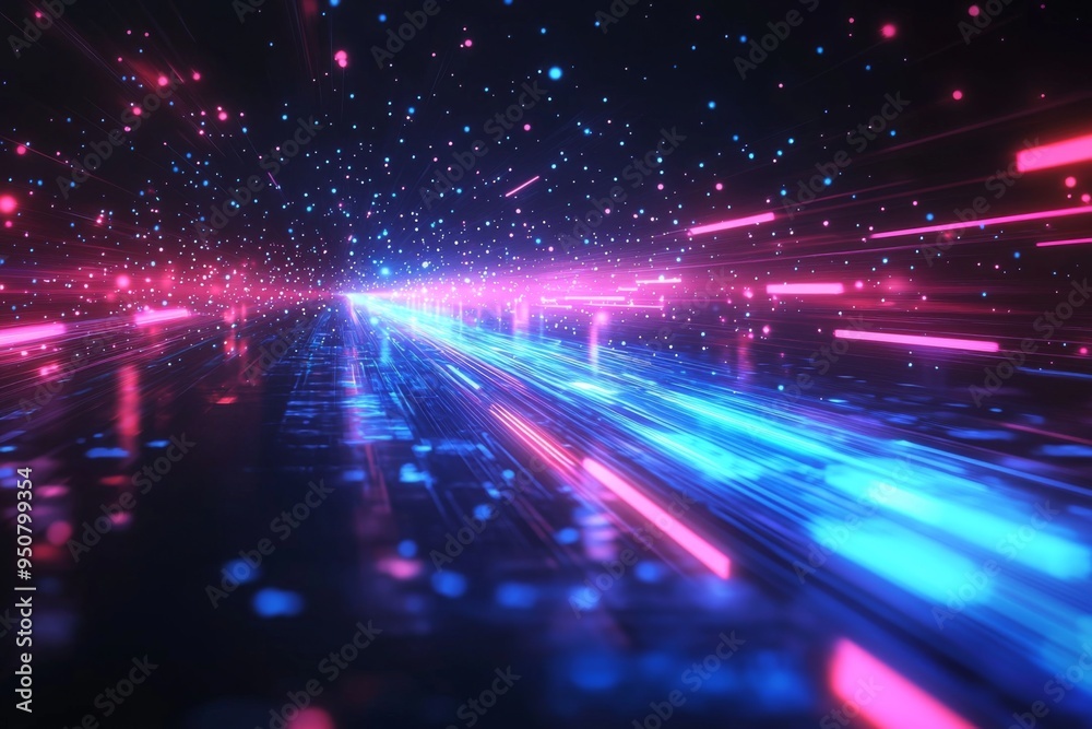 Abstract motion speed glowing effect background created with Generative AI Abstract motion speed glowing effect background created with Generative AI