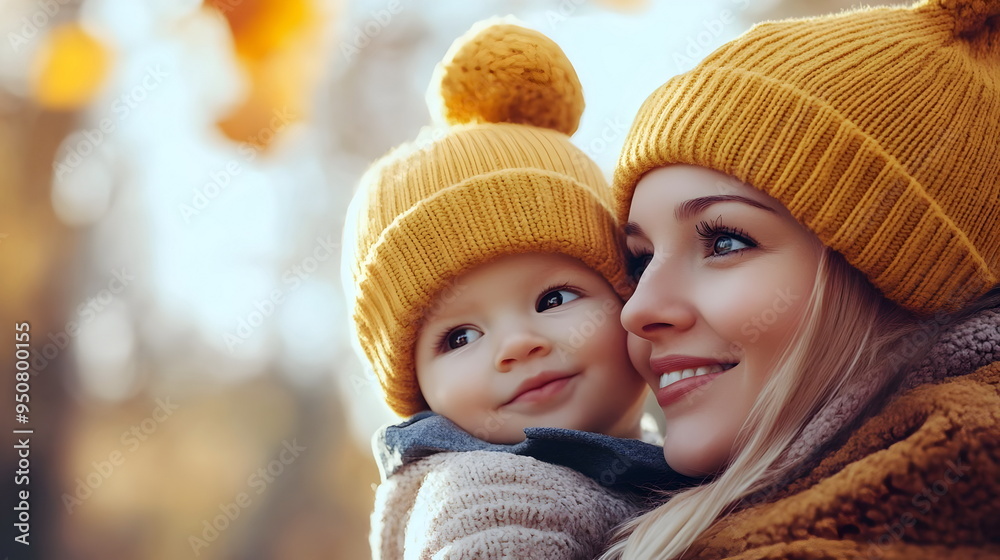 Joyful Mother Embracing Baby Autumn Smiles Sunshine Warmth Happiness Connection Joyful Mother Embracing Baby Autumn Smiles Sunshine Warmth Happiness Connection