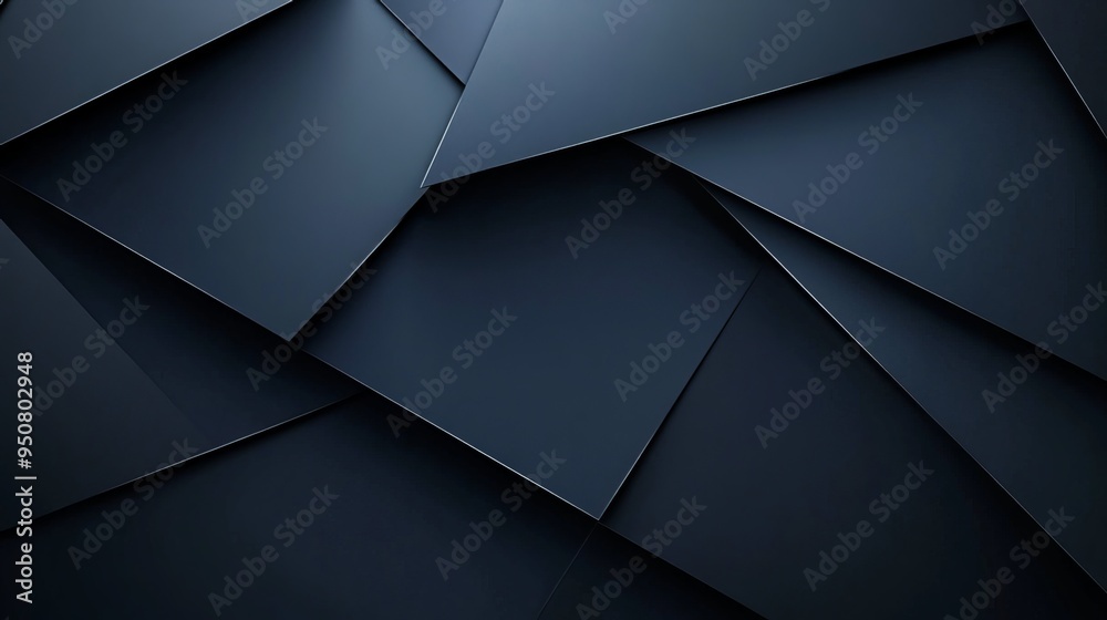 Modern black blue abstract background with a minimal color gradient. Dark web banner with geometric shapes in a 3D effect. Lines, stripes, and triangles create a futuristic design. Modern black blue abstract background with a minimal color gradient. Dark web banner with geometric shapes in a 3D effect. Lines, stripes, and triangles create a futuristic design.